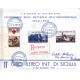 FDC ITALIA 1959 - 866 Centenario della II guerra d'Indipendenza 2 BUSTE as/Pa 11° giro aereo di Sicilia raccomandata