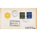 FDC ITALIA 1959 Araldo - 877 S195 Serie completa 2 val. - Europa CEPT annullo Roma in raccomandata