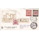 FDC ITALIA 1958 S.A.N.I.A.F. - 840 - Centenario del primo francobollo del regno di Napoli Annullo speciale raccomandata