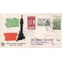 FDC ITALIA 1958 S.A.N.I.A.F. - 843 40º Anniversario della Vittoria nella prima guerra mondiale - Annullo Palermo Raccomandata