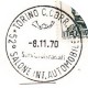 MARCOFILIA ANNULLO SPECIALE 08/11/1970 TORINO C CORR.ZE - 52° SALONE INT. AUTOMOBILE FDC