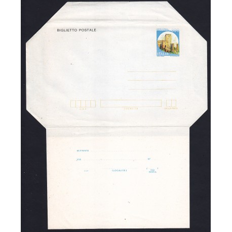 FDC ITALIA Biglietto Postale B56 18/10/1983 Castello della rocca Nuovo