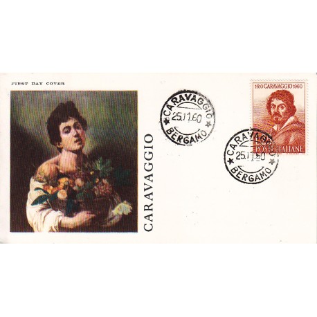 FDC ITALIA OLIMPIA 25/11/1960 Caravaggio A/Caravaggio