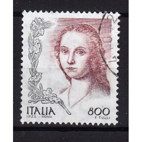 1998 Italia Repubblica - Unif. 2397 - La Donne nell'arte dipinto di Raffaello Sanzio - £ 800 usato