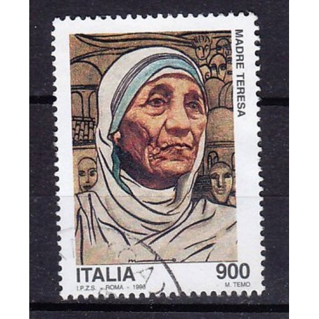 1998 Italia Repubblica - Unif. 2403 - Madre Teresa di Calcutta £ 900 usato