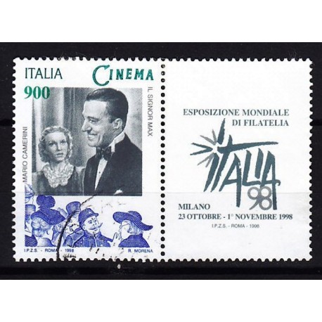 1998 Italia Repubblica Unif. 2422 - Giornata del cinema De Sica usato