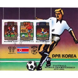 Korea - Scott A1008-1980 08/05/1980 Foglietto Mondiali di calcio usato