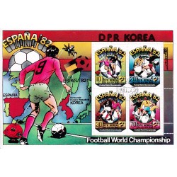Korea - Scott A1035 20/02/1981 Foglietto Mondiali di Calcio usato