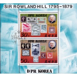 Korea - Scott A1004 1923 01/03/1980 Foglietto Sir Rowland Hill usato