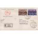 FDC ITALIA 1964 Poste Italiane Unif. 978/9 Arma dei Carabinieri A/TR raccomandata