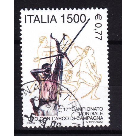 2000 Italia Repubblica - Unif. 2526 - tiro con arco - usato