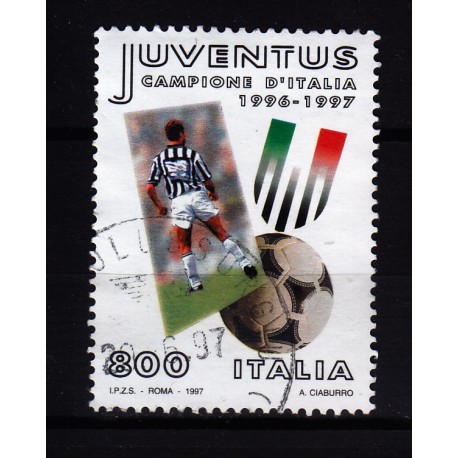 1997  Italia Repubblica - Unif. 2323 - campionato calcio  - usato