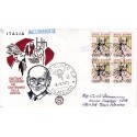 FDC ITALIA 1973 Filagrano Unif. 1223 Salvemini quartina raccomandata