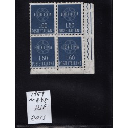 Italia Repubblica 1959 Unif.  878 francobolli romagna  MNH quartina