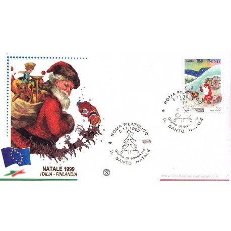 IT Repubblica FDC - Filagrano - 05/11/1999 Natale Laico - Babbo Natale a/s Roma