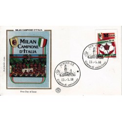 FDC ITALIA 1988 Filagrano Gold Unif. 1854 Milan AF/Genova