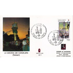FDC ITALIA 1988 Grolla Club Unif. 1860 Folclore Discesa dei Candelieri AS/SS