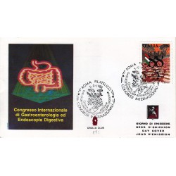 FDC ITALIA 1988 Grolla Club Unif. 1861 Gastroenterologia AS/RM