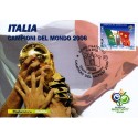 FDC ITALIA 2006 Cartolina Poste Italiane Unif. 2969 Campioni del Mondo AS