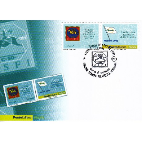 FDC ITALIA 2006 Cartolina Poste Italiane Unif. 2967 Unione Stampa USFI AS