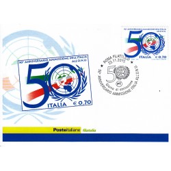 FDC ITALIA 2005 Cartolina Poste Italiane Unif. 2899 Italia all'O.N.U