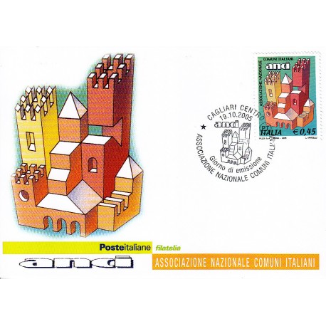 FDC ITALIA 2005 Cartolina Poste Italiane Unif. 2890 ANCI Ass. Comuni Italiani