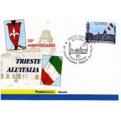 FDC ITALIA 2004 Cartolina Poste Italiane Unif. 2825 Trieste all'Italia