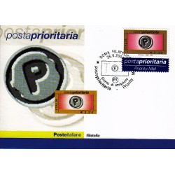 FDC ITALIA 2004 Cartolina Poste Italiane Unif. 2811 Posta Prioritaria € 2.20