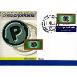 FDC ITALIA 2004 Cartolina Poste Italiane Unif. 2774A Posta Prioritaria 1,40 €
