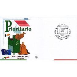 FDC ITALIA 2000 Filagrano Unif. 2484 Posta Prioritaria busta non affrancata