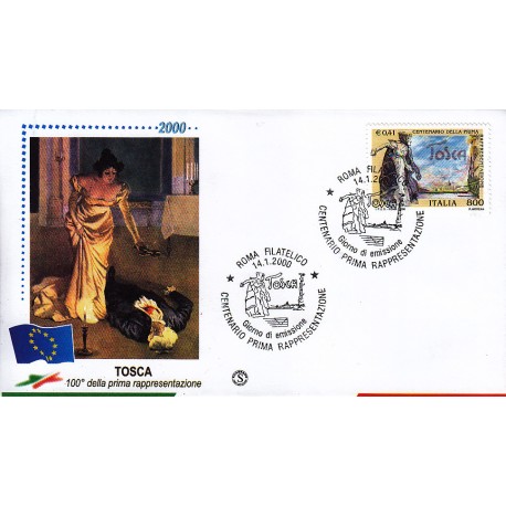 FDC ITALIA 2000 Filagrano Unif. 2485 Tosca AS/Roma