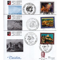 FDC ITALIA 1977 Grolla Club Unif. 1372/4 Propaganda Turistica A/S