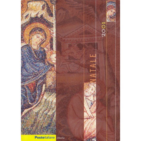 IT Repubblica 2001 Folder 30/10/2001 Santo Natale - nuovo completo, valore facciale £20.00 - €10.33