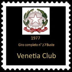 FDC ITALIA 1977 Venetia Club - Anno completo 27 buste Rif.1814