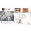 FDC ITALIA 1971 Grolla Club Unif. 1164/5 Natale A/Speciale