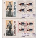 FDC ITALIA 1971 Rodia Unif. 1159/60 Risparmio Postale A/PA Quartina Raccomandata