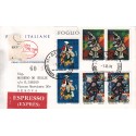 FDC ITALIA 1974 Cavallino Unif. 1279/81 Giornata francobollo raccomandata