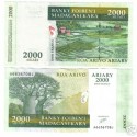 UNICA BANCONOTA MADAGASCAR  ARIARY  2000 FDC