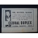 Pubblicità Advertising 1952 alimentari cedral duplex