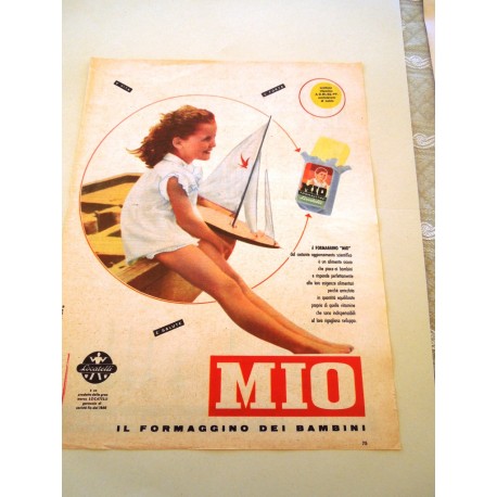 Pubblicità Advertising 1957 alimentari Formaggino Mio