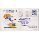 FDC ITALIA 1960 Alitalia 03/05/1960 Volo inaugurale Londra Roma Annullo Speciale