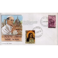 FDC VATICANO Roma 24/12/1966 Visita S.S. Paolo VI a Firenze
