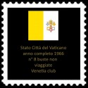 FDC VATICANO 1966 Venetia Anno Completo 8 buste non viaggiate