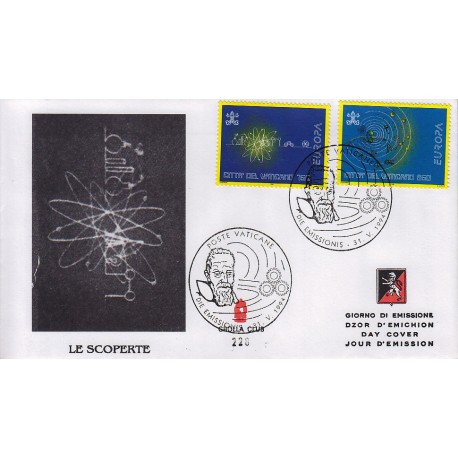 FDC VATICANO 1994 Grolla Unif. 992/3 Europa L'europa e le scoperte