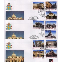 FDC VATICANO 1993 Grolla Unif. 954/63 Tesori d'Arte Città del Vaticano