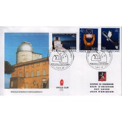 FDC VATICANO 1991 Grolla Unif. 918/20 Specola Vaticana di Castengandolfo