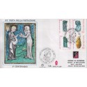 FDC VATICANO 1989 Grolla Unif. 855/8 Museo Gregoriano Egiziano blocco