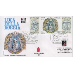 FDC VATICANO 1982 Grolla Unif. 710/12 Luca della Robbia