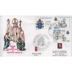 FDC VATICANO 1979 Grolla Unif. 648/50 Inizio Pontificato Giovanni Paoli II
