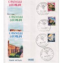 FDC Italia 1981 Roma Unif 15669/71 Castelli d'Italia A/F Matera